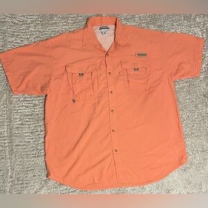 Columbia Men's Vibrant Orange Casual Shirt